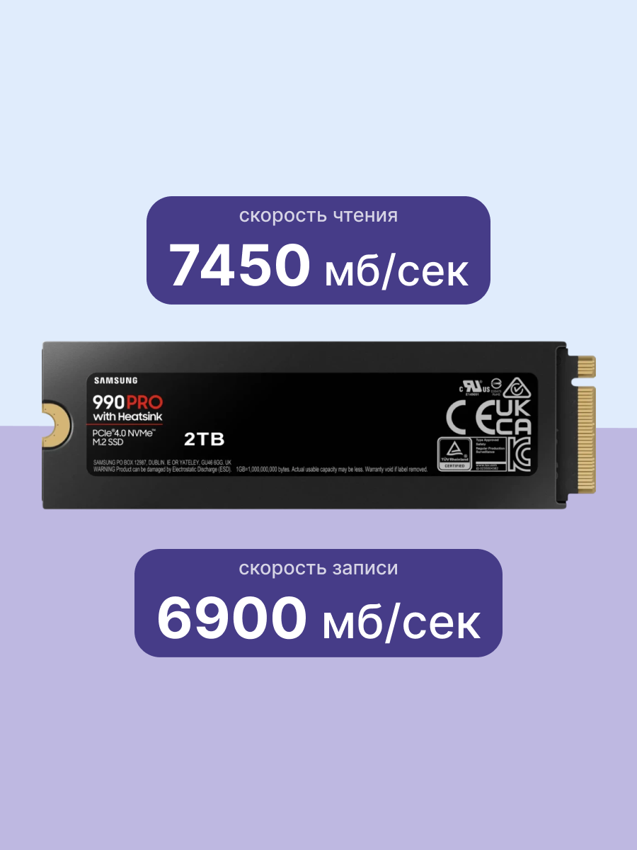 Твердотельный накопитель Samsung SSD 990 PRO