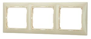 Рамка Legrand [ 774353 ] Valena слоновая кость (тройная)