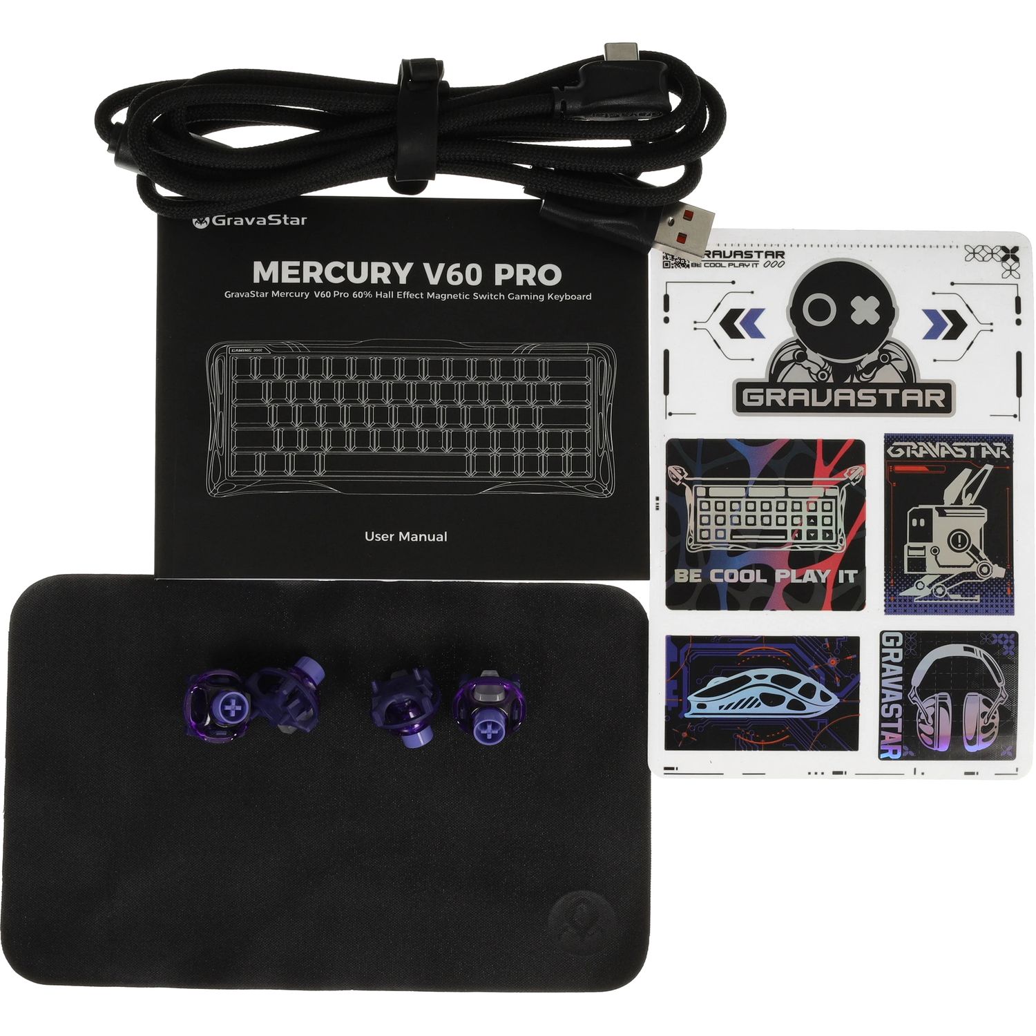 Игровая клавиатура Gravastar Mercury V60 Pro Cyberfrost (6972448925877)