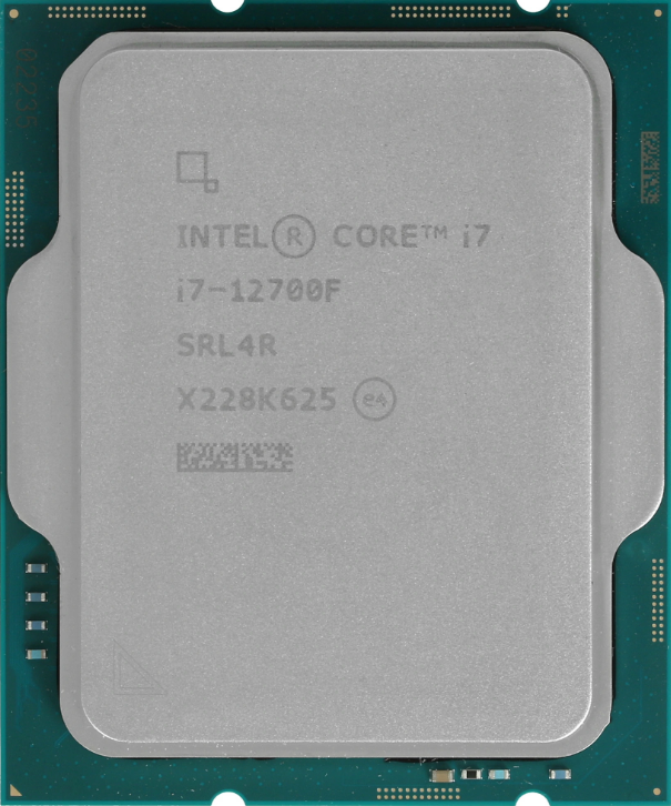 Процессор Intel Core i7 12700F OEM (S-1700, ядер: 8+4, потоков: 20, 2.1-4.9 GHz, L2: 12 MB, L3: 25 MB, без графики!!!, TDP 180W) CM8071504555020