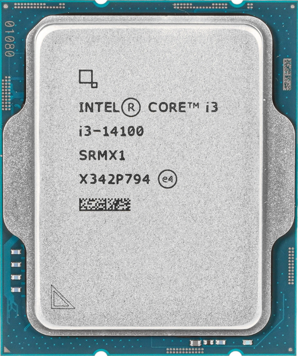 Процессор Intel Core i3 14100 OEM (S-1700, ядер: 4, потоков: 8, 3.5-4.7GHz, L2: 5MB, L3: 12 MB, VGA UHD 730, TDP 110W) CM8071505092206