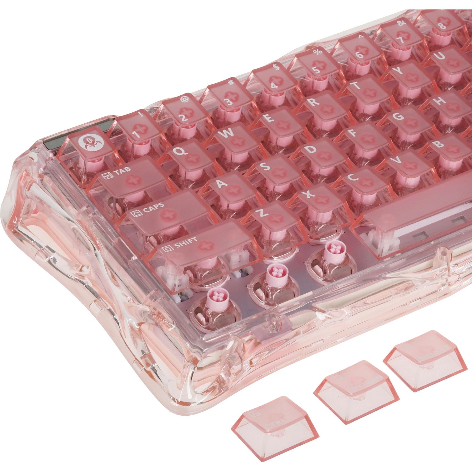 Игровая клавиатура Gravastar Mercury V60 Crystal Rose (6972448924481)