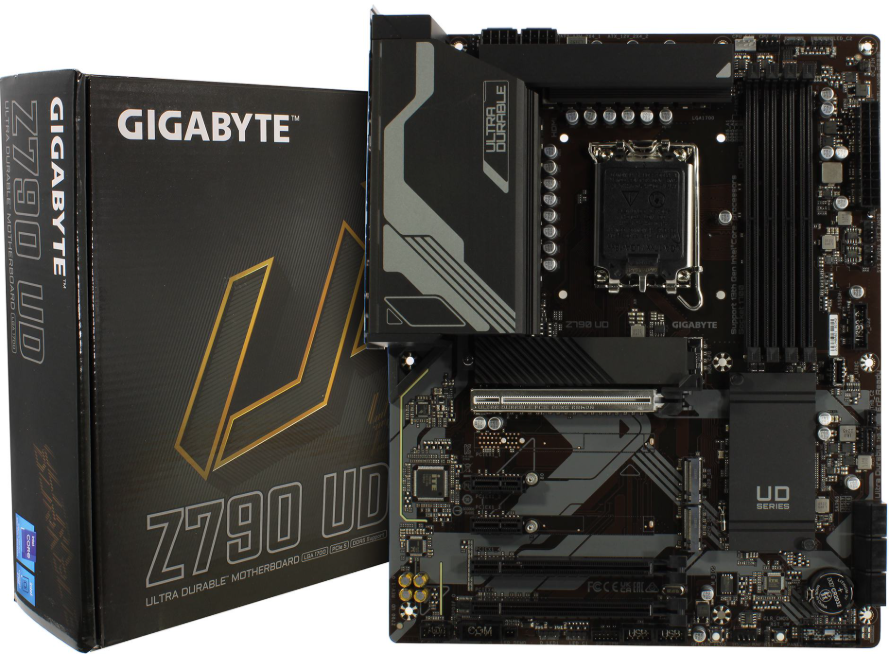 Материнская плата Gigabyte Z790 UD Retail (Intel, Z790, S-1700, ATX, 4xDDR5-7600*,  6xSATA600, 3xM.2, 3xPCIEx16, 2xPCIEx1, HDMI/DP)