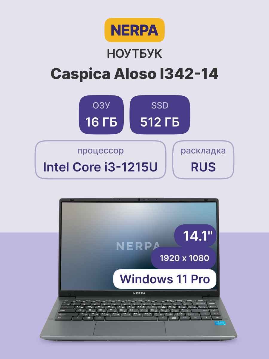 Ноутбук Nerpa Caspica I342 (I342-14MB165202G)