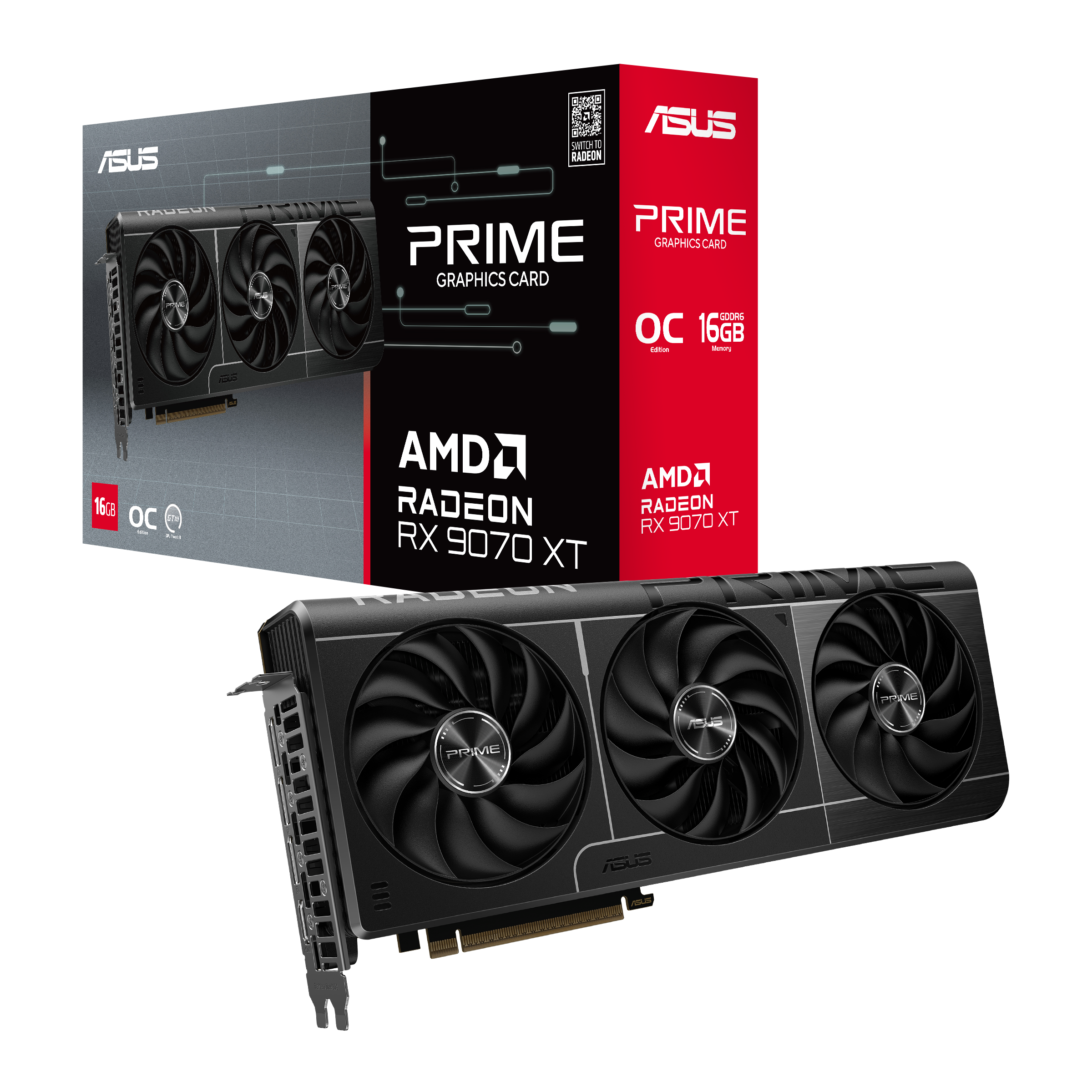 Видеокарта ASUS PRIME-RX9070XT-O16G